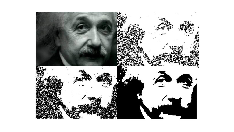 einstein digital aquatint 4 images